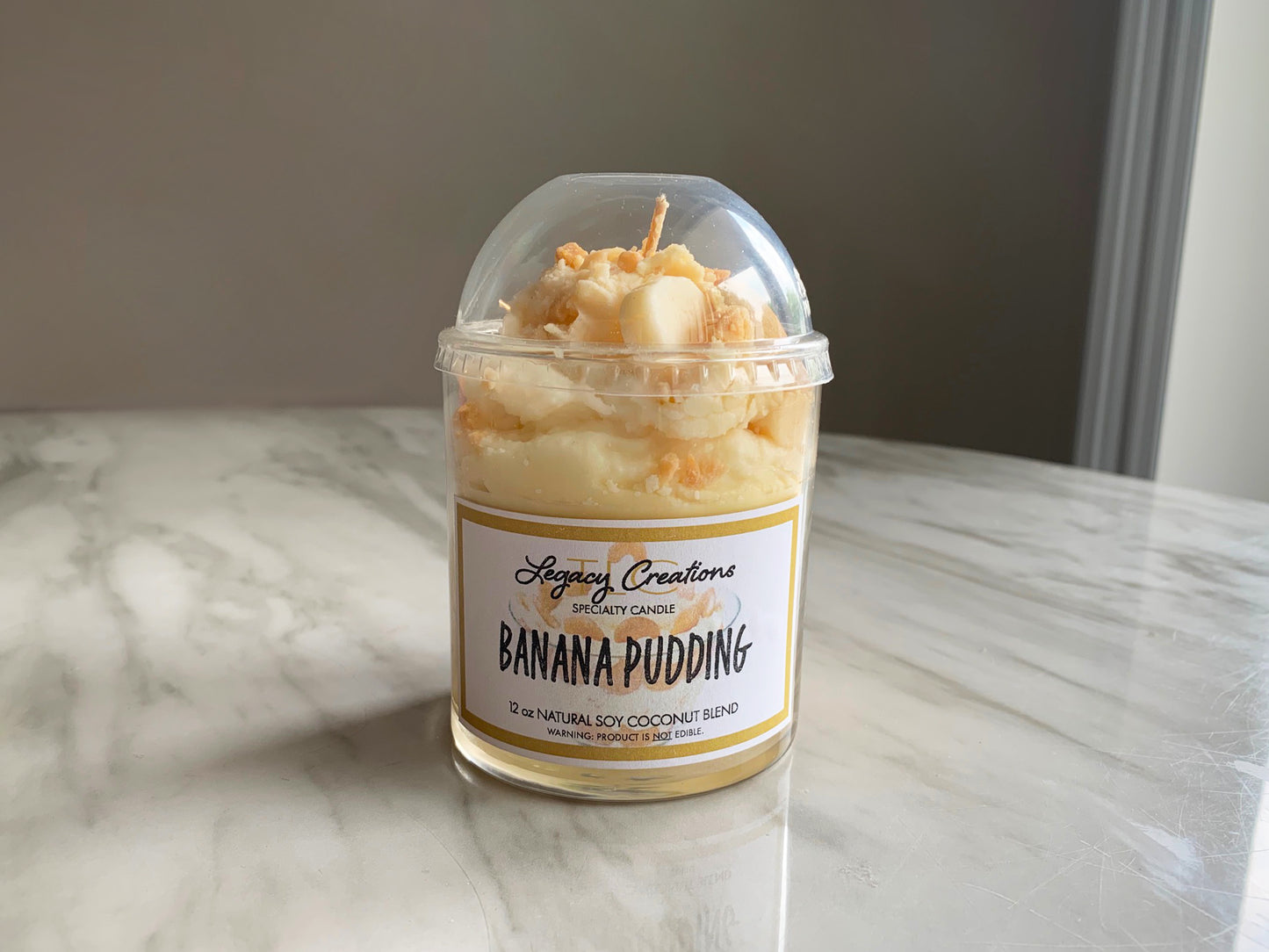 Banana Pudding Specialty 12 oz Dessert Candle